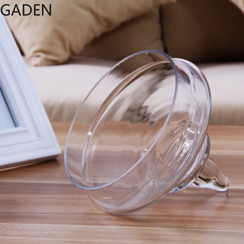 European-style Transparent Glass Candy Jar Household Glass Cover Storage Jar Home Decoration Accessories Desktop Ornaments 4