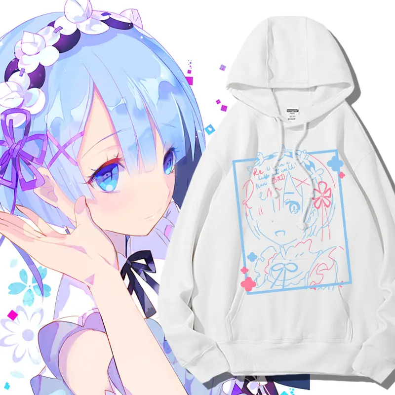 

FROM SCRATCH DIFFERENT WORLD LIFE HOODIE MEN FALL ANIME TWO YUAN REMRAM PERIPHERAL CLOTHES