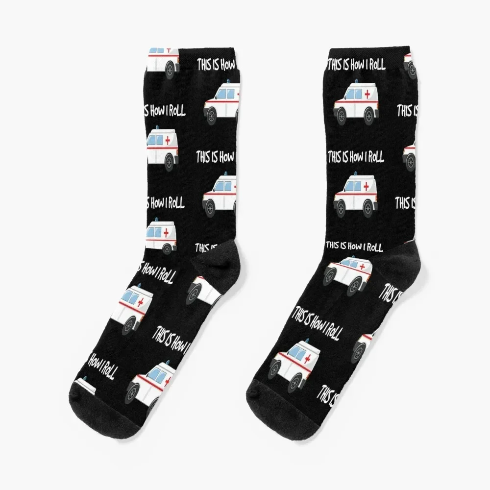 

Funny EMTs This Is How I Roll Paramedics graphic Socks Argentina snow Mens Socks Women's