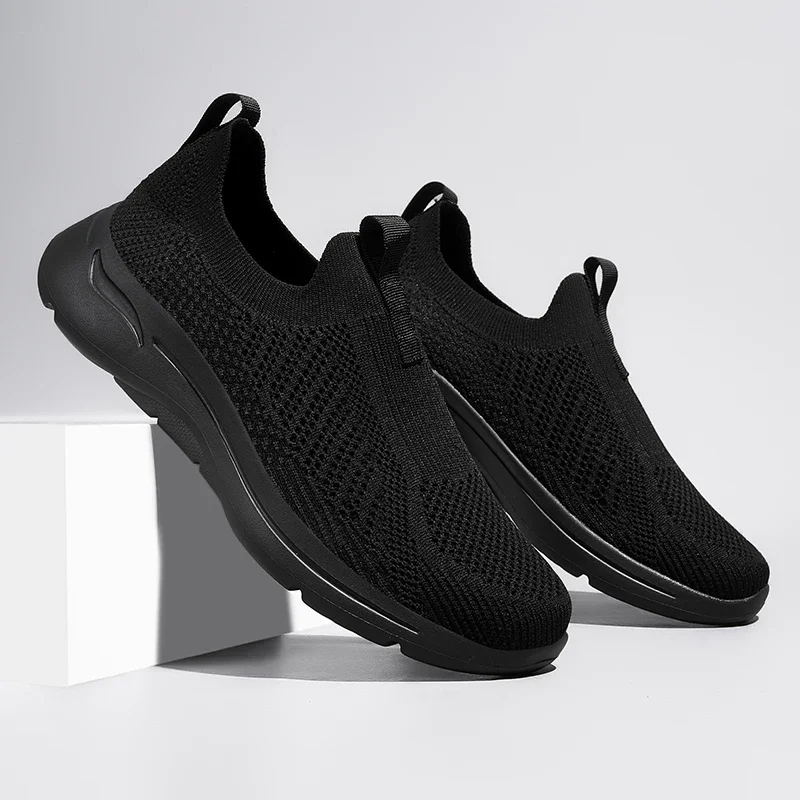 Breathable Sock Sneakers Fashion Comfy Men's Mesh Shoes Lightweight Knit Casual Sports Shoes Versatile Treking Footwear Loafers 6