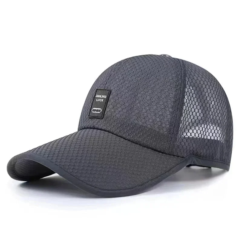 Baseball Cap Men Mesh Baseball Cap Breathable Summer Caps Dad Hat Outdoor Fishing Hats Snapback Trucker Cap