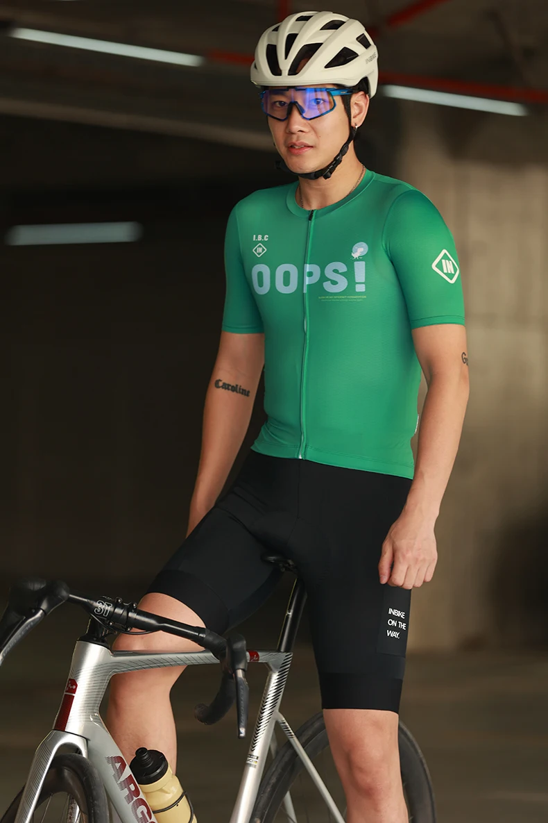 INBIKE Sommer Herren Radfahren Kurzarm Atmungsaktives Mesh Full Zip Fahrrad Top Trikot für Rennrad MTB Kleidung Mann Schnell trocknend – Detail 17