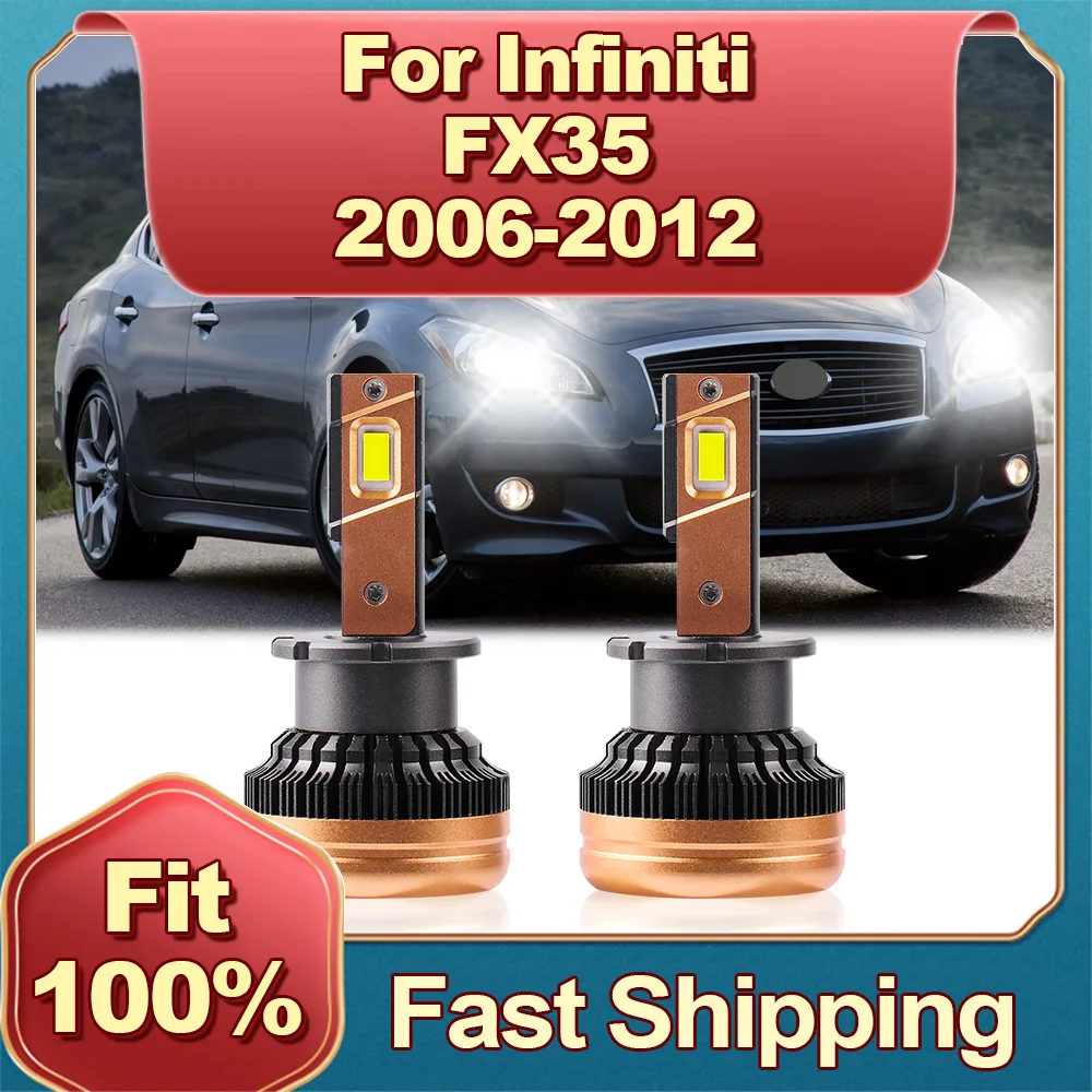 

D2S LED Headlight 110W 50000LM Canbus Car Lights Auto HeadLamp Bulb 6000K For Infiniti FX35 2006 2007 2008 2009 2010 2011 2012