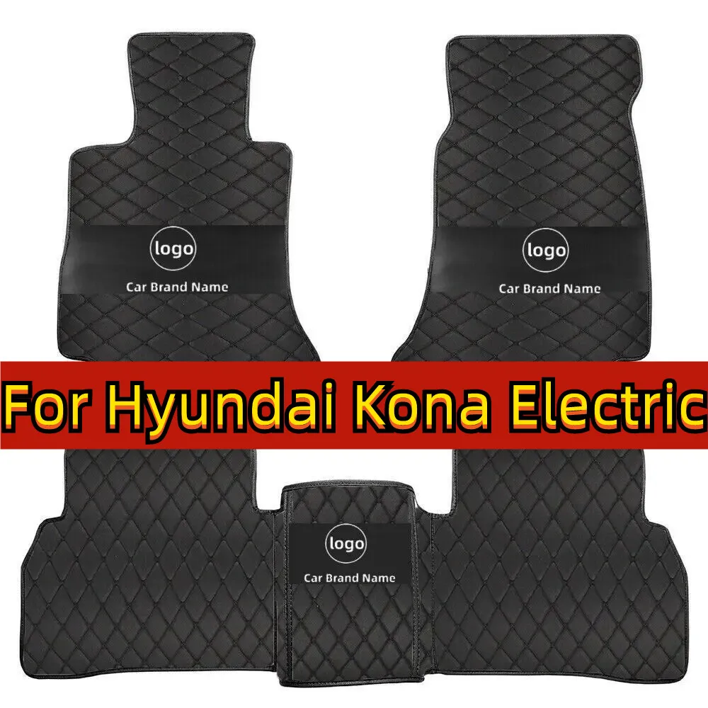 

Car Mats Floor For Hyundai Kona Electric OS 2018 2019 2020 2021 2022 Anti Dirt Protective Carpets Leather Mats Car Accessoriess