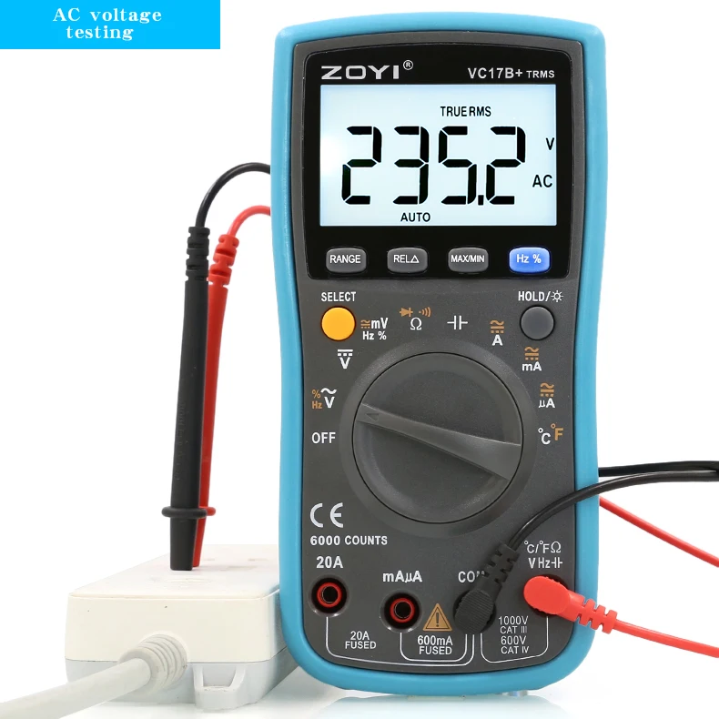 ZOYI ZT-17B+ electrical multimeter high precision digital display smart home capacitance meter