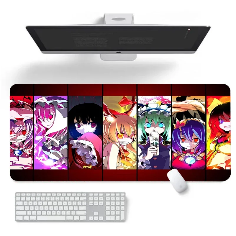 

Touhou Project Mause Pad Mouse Pads Mousepad Xxl Desk Mat Gamer Cabinet Computer and Office Deskmat Deskpad Playmat Kawaii Mats