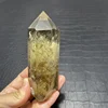 298g High Quality Natural Polished Clear Smoky Citrine Quartz Point with Rainbow Crystal Tower For Decoration 3