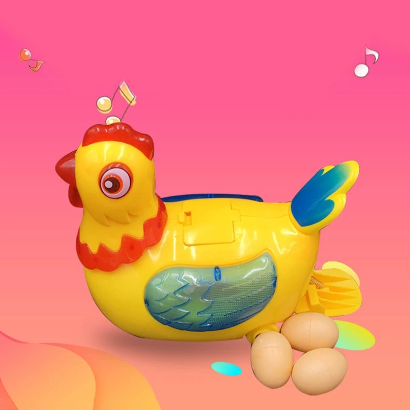 Интерактивное робот-животное электрические смешные яйца несущие курицу