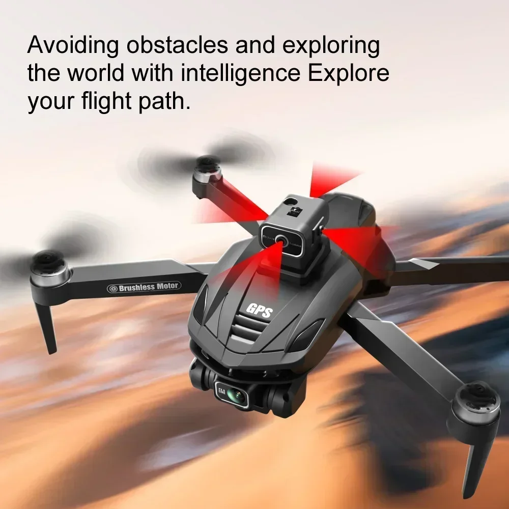 Drone Quadcopter V168 Mini 8K 5G GPS Professina HD Aerial Photography Dual-Camera Brushless Avoidance Optical Flow For Xiaomi