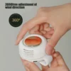 MF019 Mini Whirlwind Portable Snap On Charging Fan Waist Clip Mini Whirlwind Fan 3-Speed Handsfree Silent Strong Wind 3