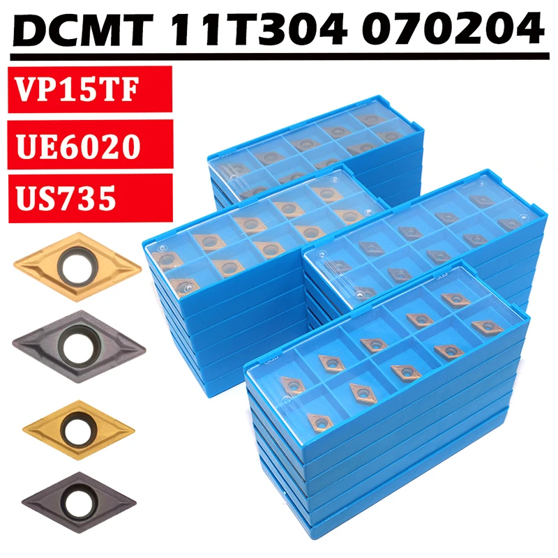 end mills for wood DCMT11T304 DCMT11T308 DCMT070204 VP15TF US735 UE6020 Internal Turning Tools Carbide Insert DCMT metal lathe Tools Inserts end mills for wood