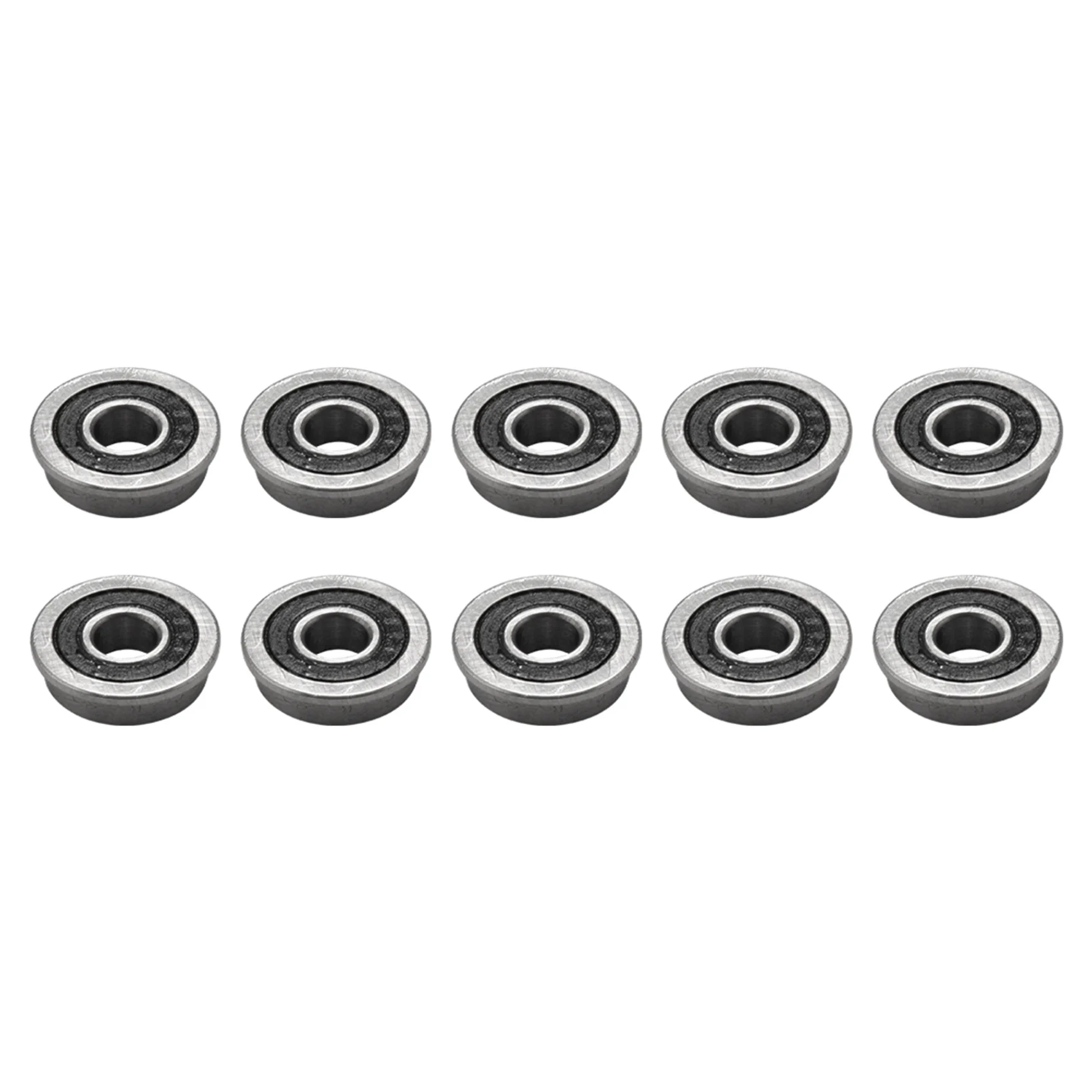

10Pcs F695-2RS Bearing 5X13X4mm Flanged Miniature Deep Groove Ball Bearings F695RS for VORON Mobius 2/3 3D Printer