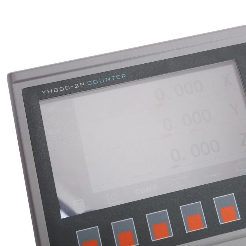 2 축 선반 Dro 디지털 판독 키트 YH800-2P 빅 LCD 디스플레이 13 개 언어 YH800 2 개 5U 5V TTL 선형 스케일
