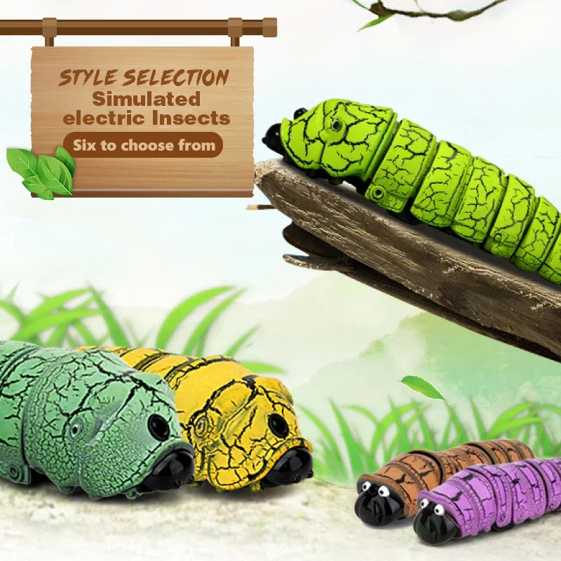 Infrared Remote Control Insect Animal Worm Mock Fake RC Toy Animal Trick Novelty Jokes Prank Kids Adult Random Color Gifts