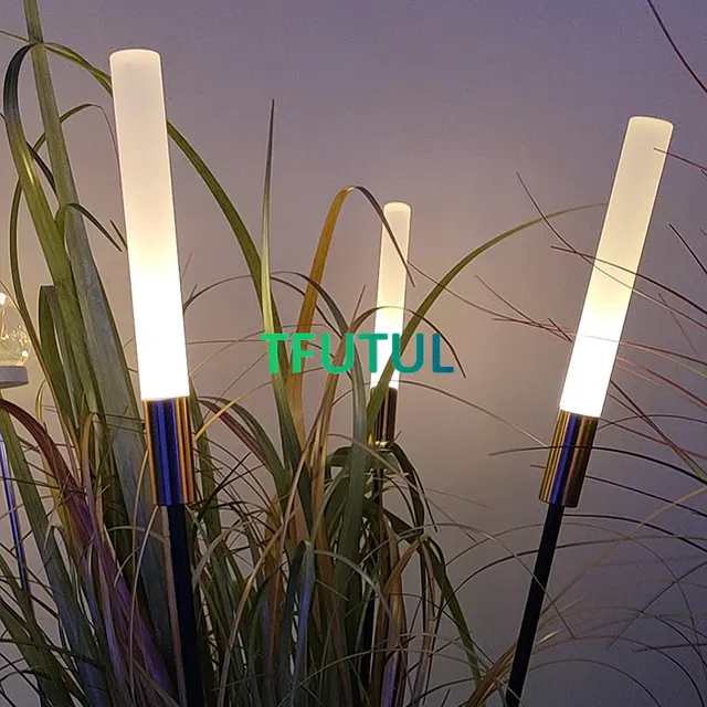 5Pcs Solar Reed Lights: Illuminate your Outdoor Space with Style and Convenience