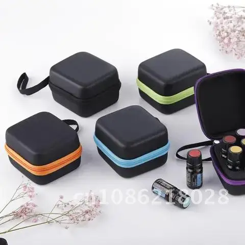 

Essential Oil Bottle Organizer Bag 5ML 7 Compartments Women Hands Cosmetic Makeup Bag Carrying Holder Case Oil Storage Bag