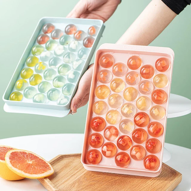 Ice Cube Trays - ice tray - ice ball maker 33 grid ice tray plastic tray  plastic ice