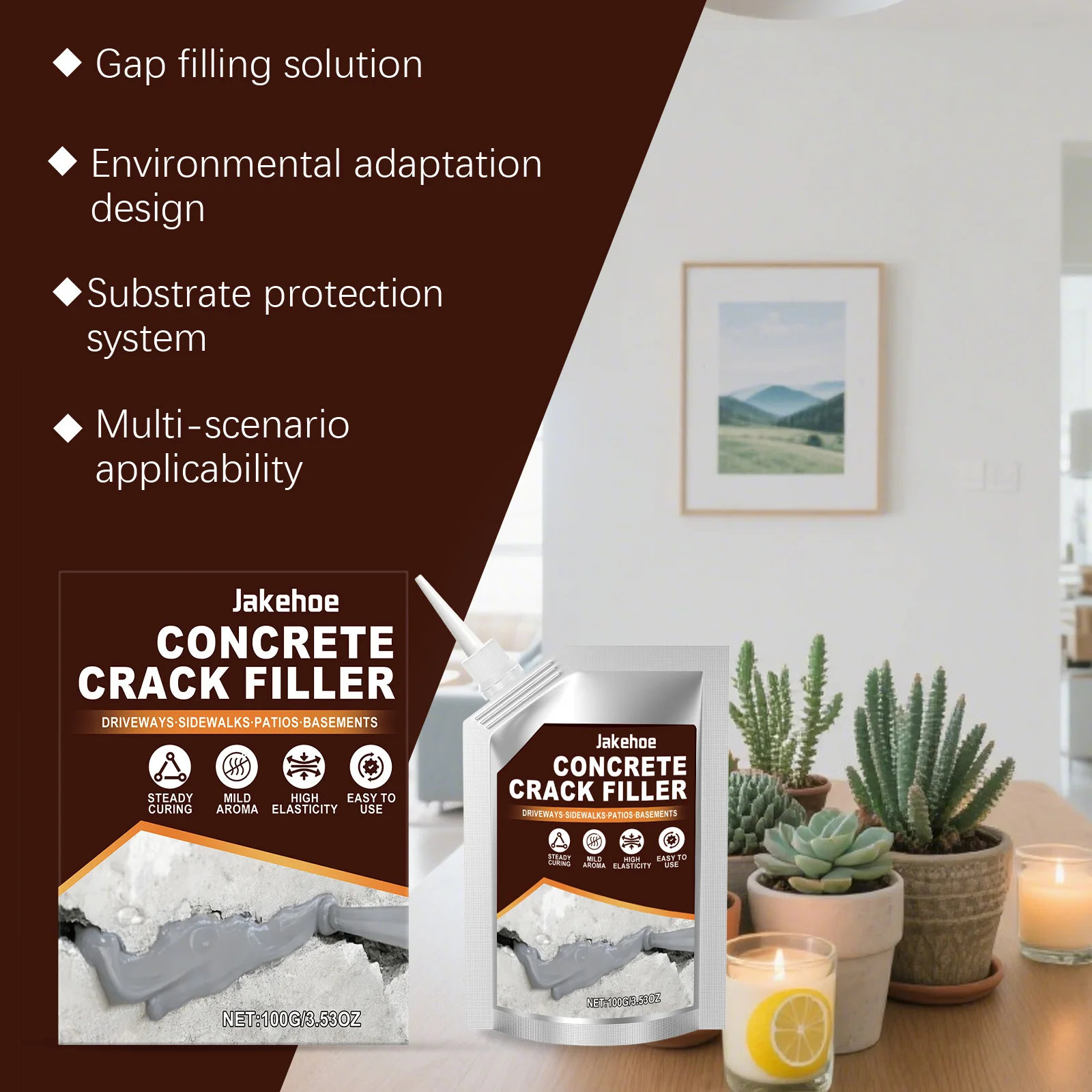 Self-Leveling Concrete Crack Filler 6