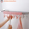 Multifunctional Folding Clothespin Hanger Fabric Clip Drying Hanger Sock Clip Underwear Clip Travel Portable Fabric Hanger 3
