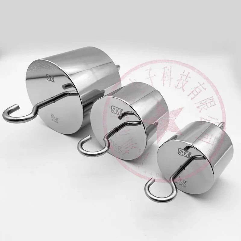 M1 Double Hook Weight Standard Counterweight Newton Stainless Steel Tensile Test With Hook Weight