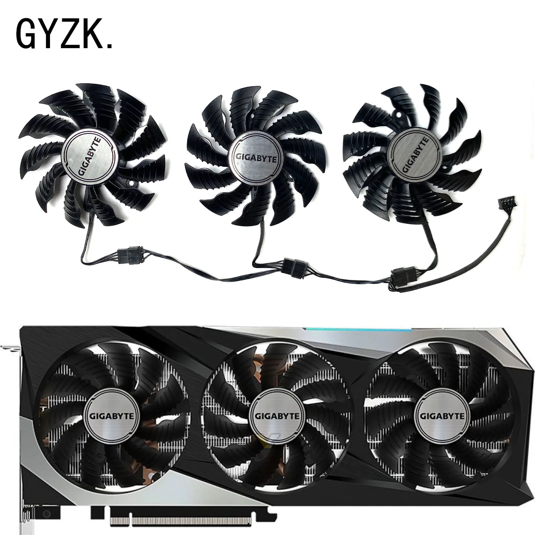 Nuovo Per Gigabyte Radeon Rx6800 6800Xt 6900Xt Gaming Oc Ventola Di Ricambio Per Scheda Grafica Pla09215S12H