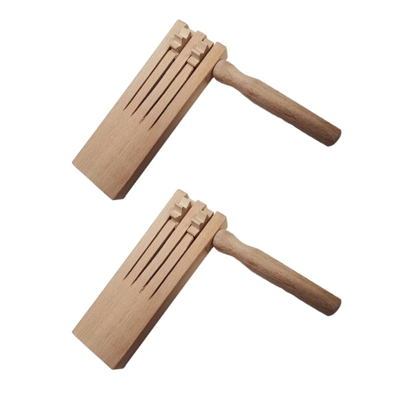 Description Picture 6 of itemWood Ratchet Noise Makers Mexicans Matraca Kids Percussion Wood Castanets Toy Spinner Rattle Soundboard Educational Toy