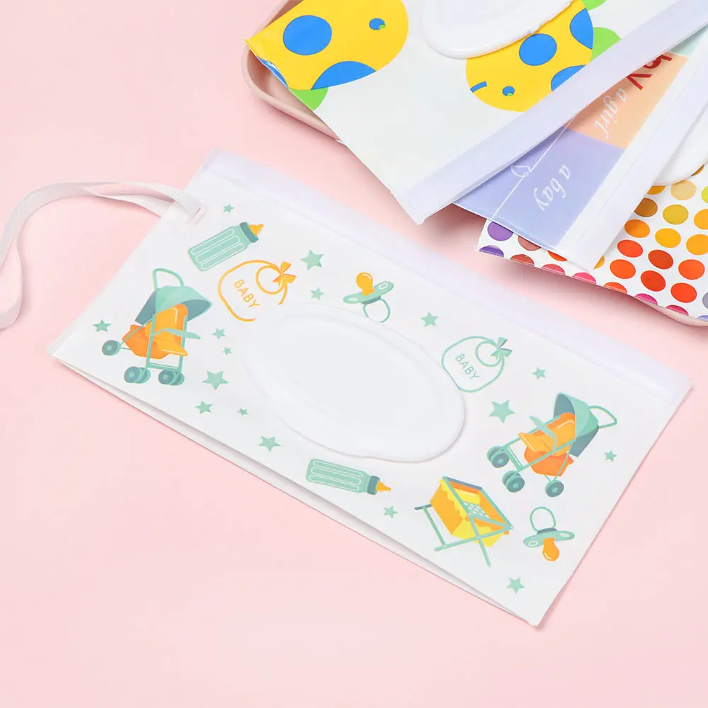 Portable Polyester Wet Wipes Bag for Baby and Home