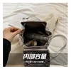 Brand Designer Laser Shiny Patent Leather Women's backpack  Casual Chain Drawstring Lock  Bucket School Bag Travel Bag 6