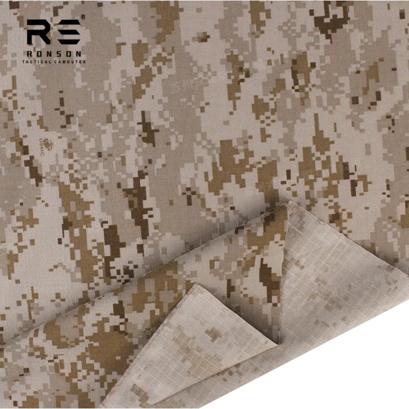 hot sale 50% Nylon 50% Cotton Ripstop fabric MARPAT Desert NYCO5050 tactical fabric use for uniform in stock