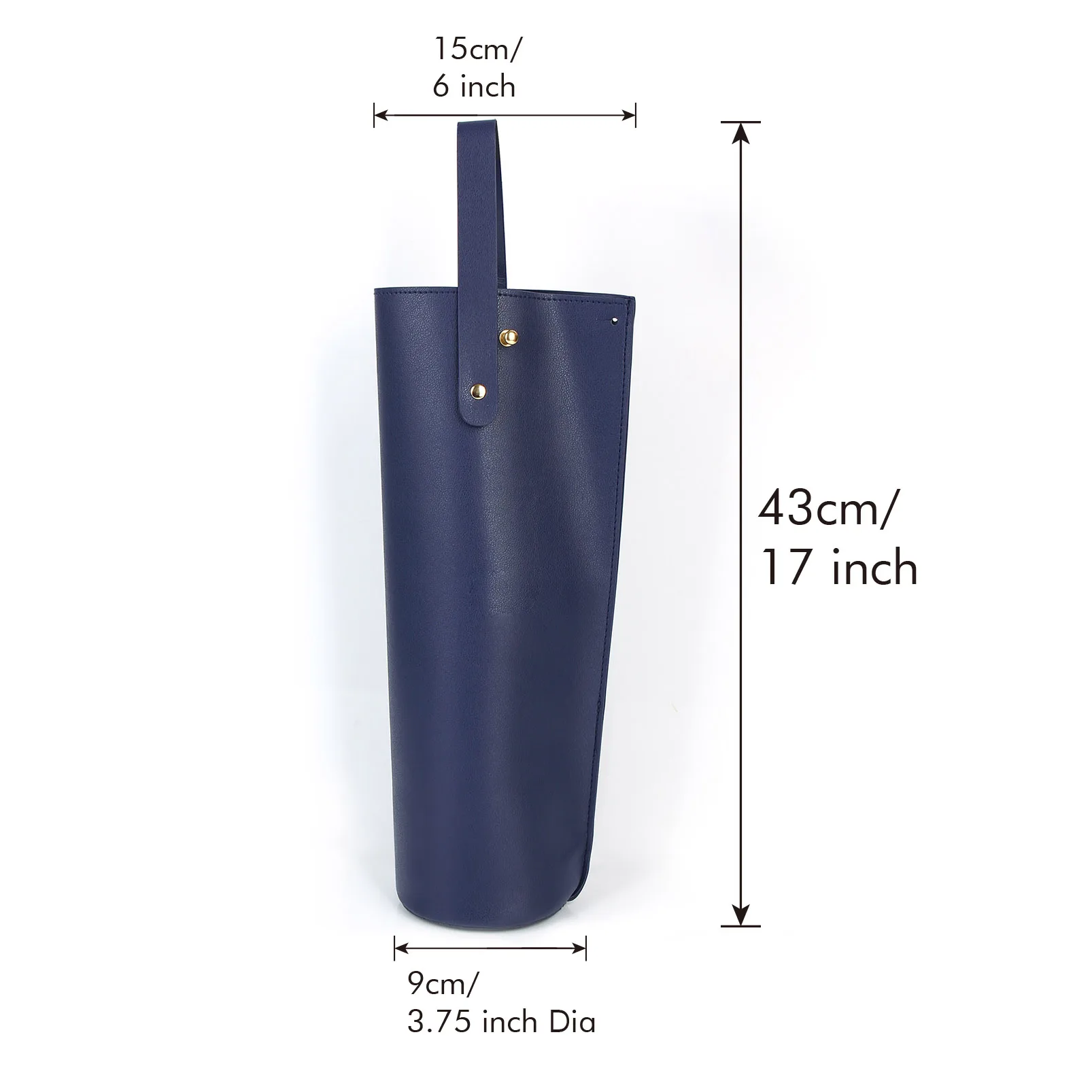 Reusable PVC Leather Wine Tote Bag, Double-Layered Wine Carrier with Handle, Luxury Gif... - SKU LWTB2216 - UGI Packaging