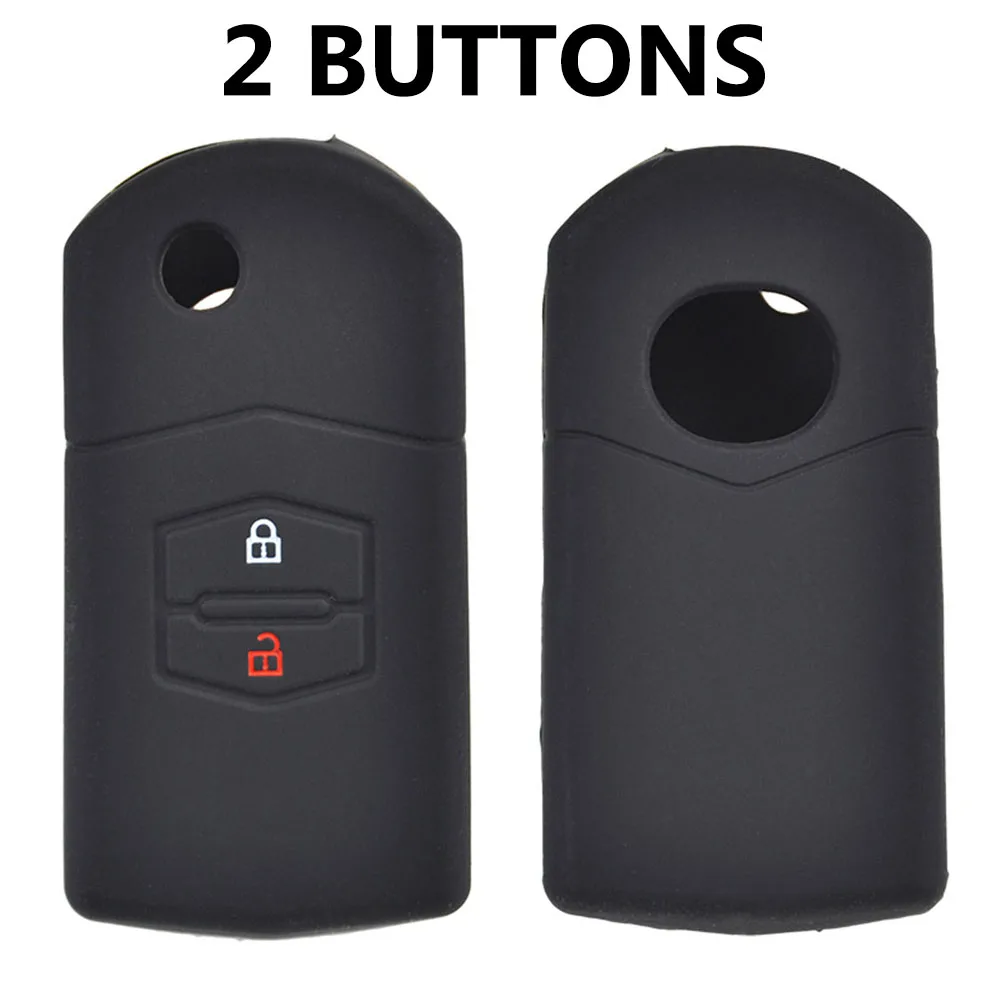 Silicone Car Key Case Cover - Keyless Remote Fob Shell Protector
