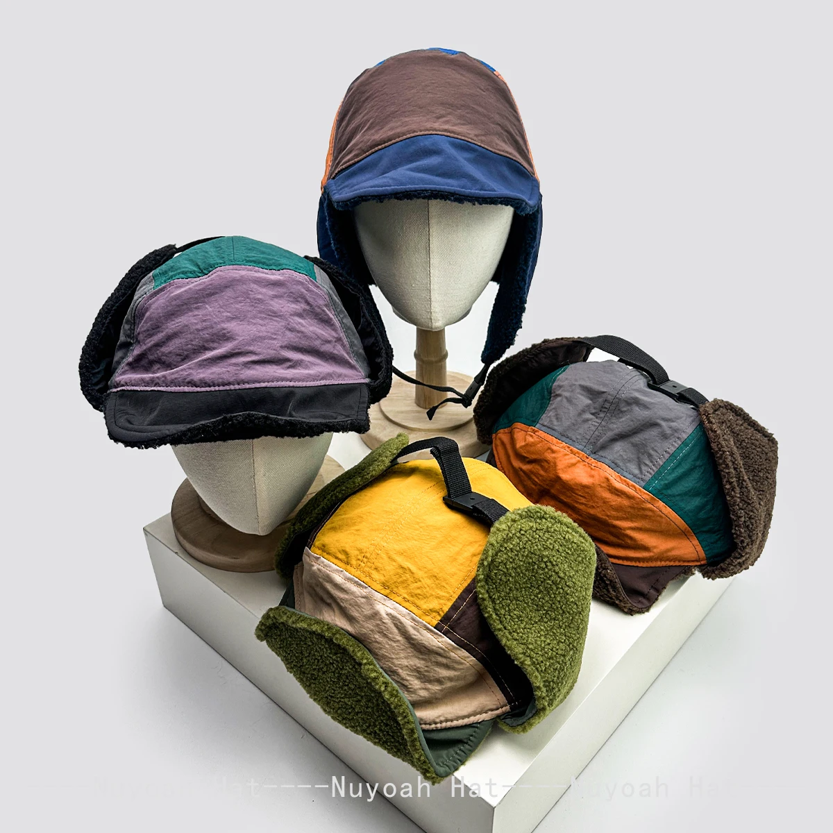 Neue Herren- und Damen-Baseballmützen mit Schnelltrocknungsfunktion, Farbblockdesign, Retro-Stil, Sonnenschutz, Polarfleece-Futter, Warme Outdoor-Kappen, Vielseitig und Lässig