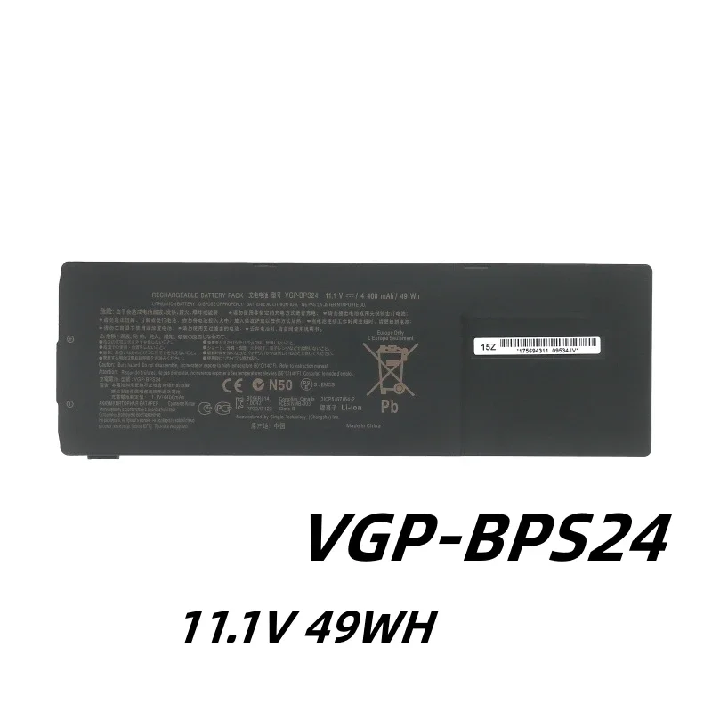 Bateria do Portátil 11.1v 49wh para Sony Vaio SA sb sc sd se Svs 13a Vpcsa Vpcsb Vpcsc Vpcsd Vpcse Vgp-bpl24 Bps24 Pcg4100 Vgp-bps24