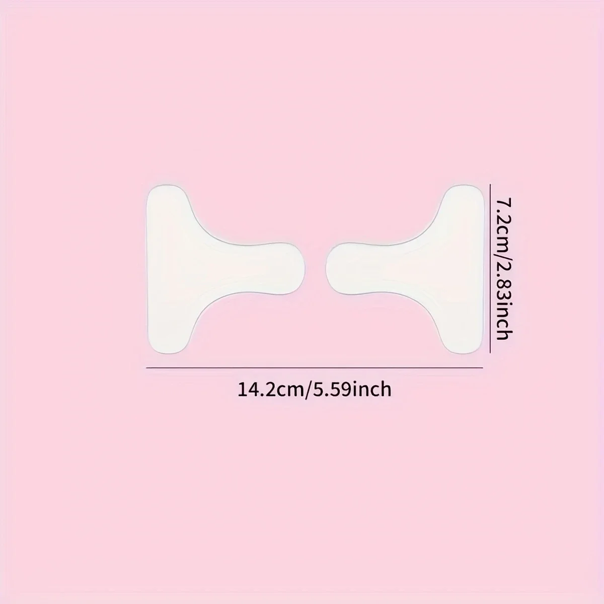Silicone Eye Patch Silicone T-shaped Eye Patch Portable Facial Skincare Overnight Remove Lines Facial Beauty Tool