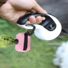Portable Dog Poop Bag Walking Dog Garbage Holder Dispensers Pet Waste Bag Dispenser Dog Poop Bag Holder Pet Supplies 2