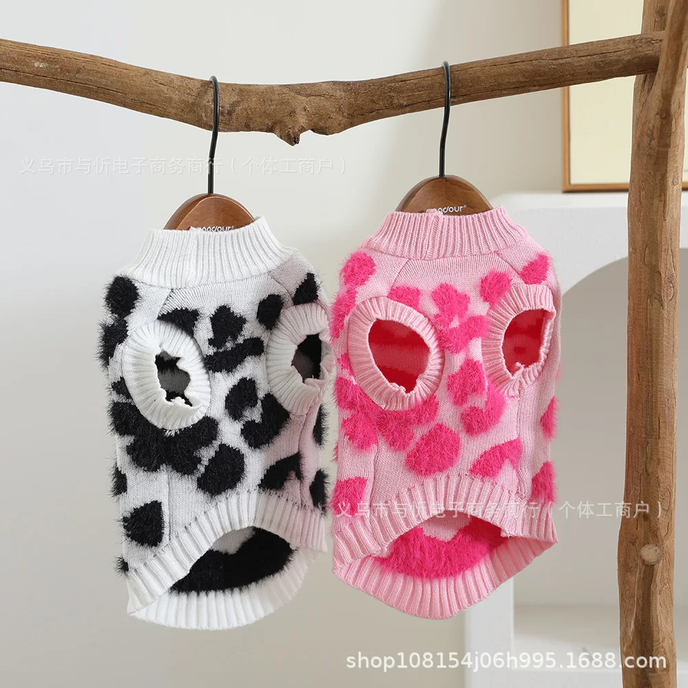 Winter Fashion Pet Dog Clothes Sweater Puppy Knitted Sweater Warm Soft Pet Cat Clothes For Small Dog