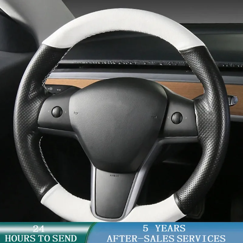 

Оригинальная оплетка рулевого колеса из углеродного волокна, подходит для Tesla Model 3 2017-2020, нескользящий Автомобильный интерьер