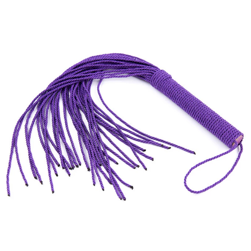 50CM Nylon Rope Braid Tassels Horse Whip,HorseRiding Equestrian Training Whip 6