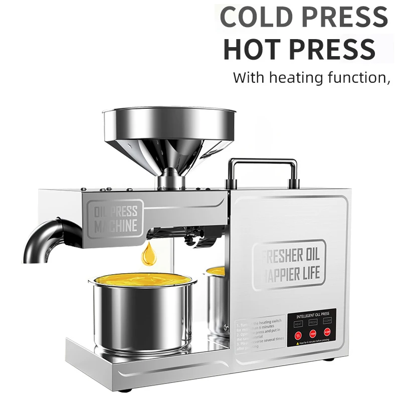 

Интеллектуальная Электрическая пресс-машина для кунжутного масла, автоматическая Бытовая экстракция горячего и холодного масла, контроль температуры