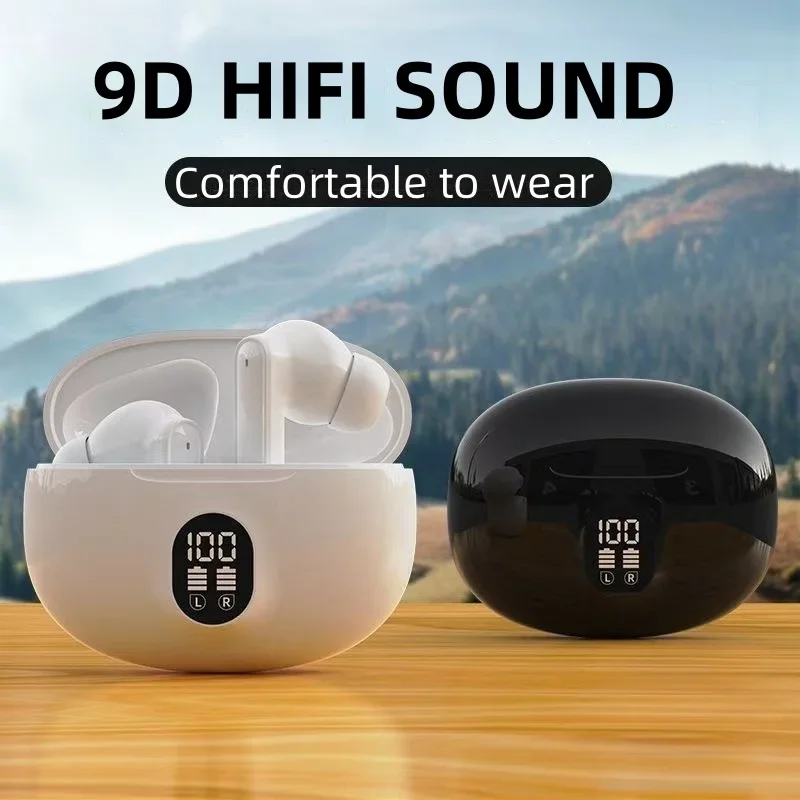 Wireless Waterproof Headphones with Mic for Bluetooth Devices