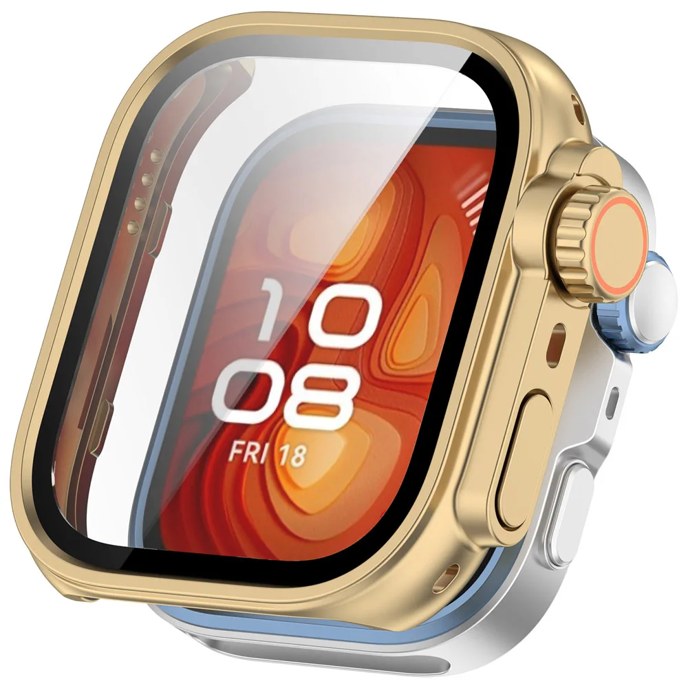 Durable Tempered Glass Protector Case for Smartwatch – Full Cover Hard Guard