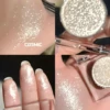 Glitter eyeshadow, single highlighter, highlighter shimmering powder, long lasting metallic shimmer, eyelid and cheekbone makeup 4