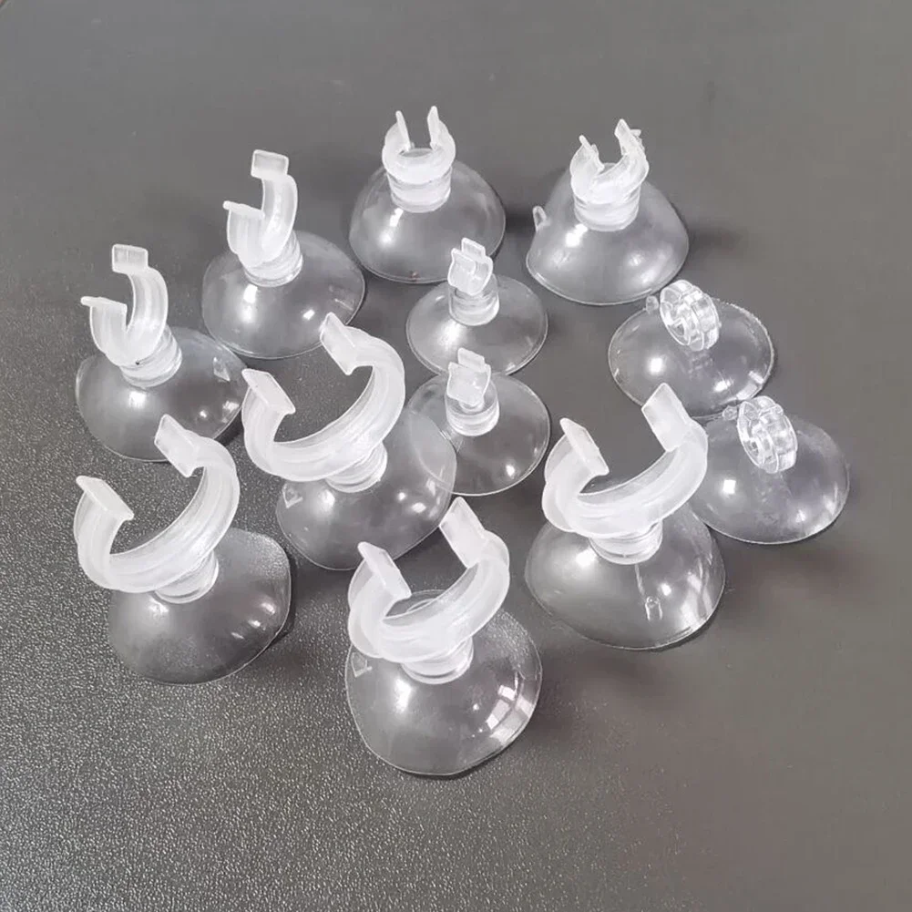10 Pcs Aquarium Suction Cups Fish Tank Oxygen Tube Open Clip Fixing Clamps Holder For Air Line Hose Aquarium Heater Thermometer