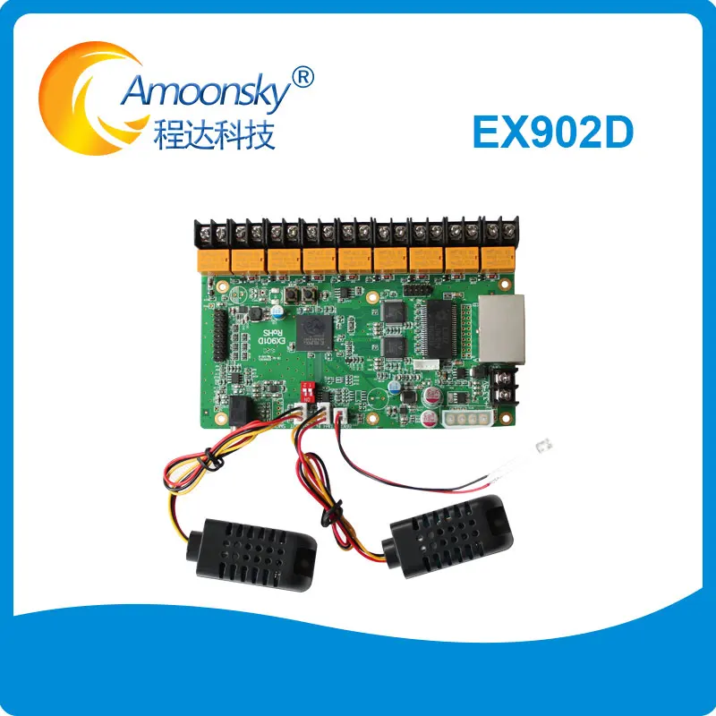 

Linsn EX902D LED Multifunction Card Repalce Linsn EX901 Support Temperature Humidity Brightness Sensor