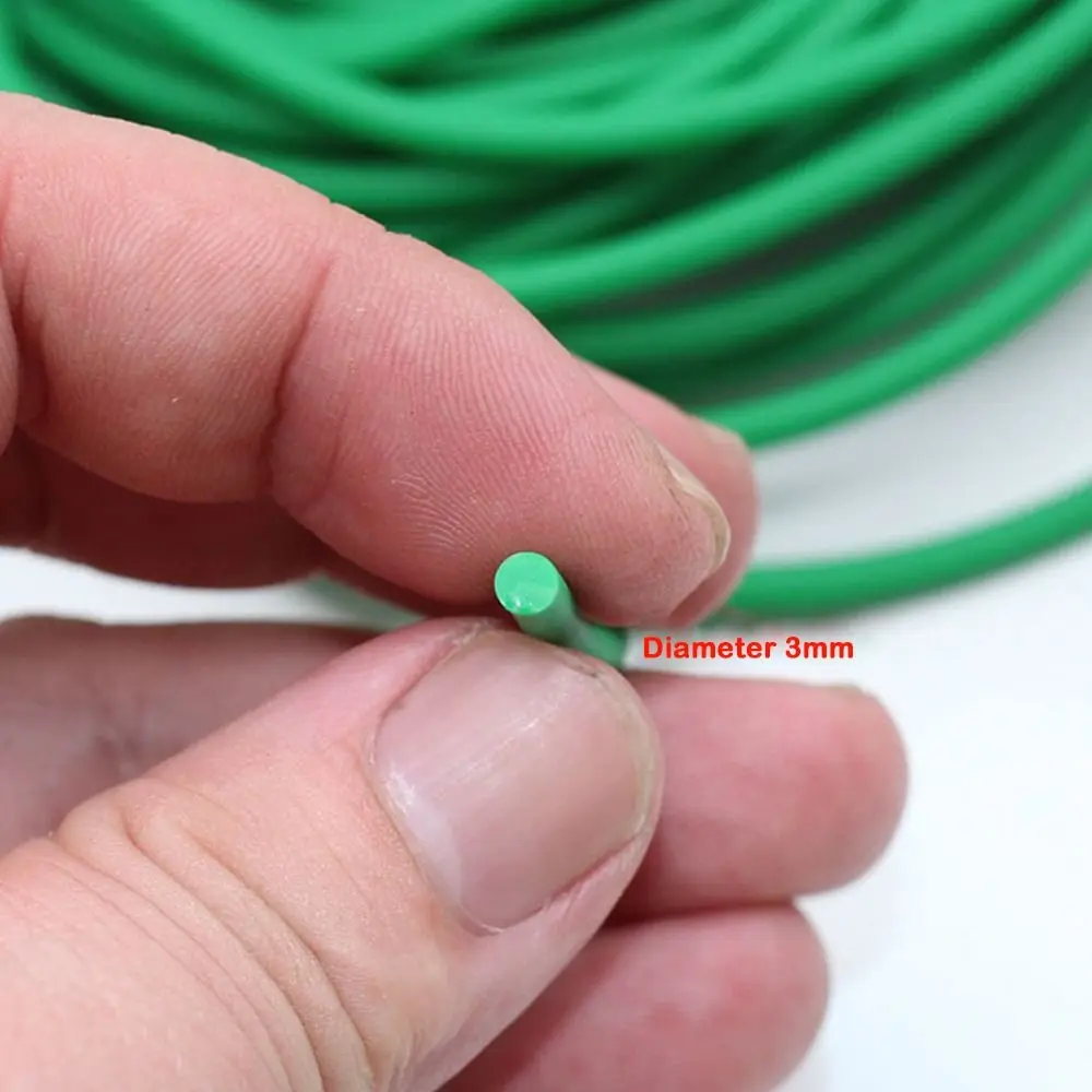 2025 2/2.2mm Fishing Elastic Band Solid Rubber 10m Lost rope Band Rope Tennis Strapping Elastic Band Fishing Line