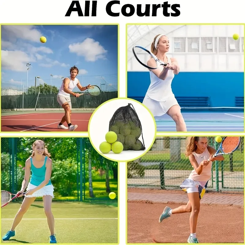 Tennis Balls 20Pcs Soft Elastic Low Compression For Training Practice