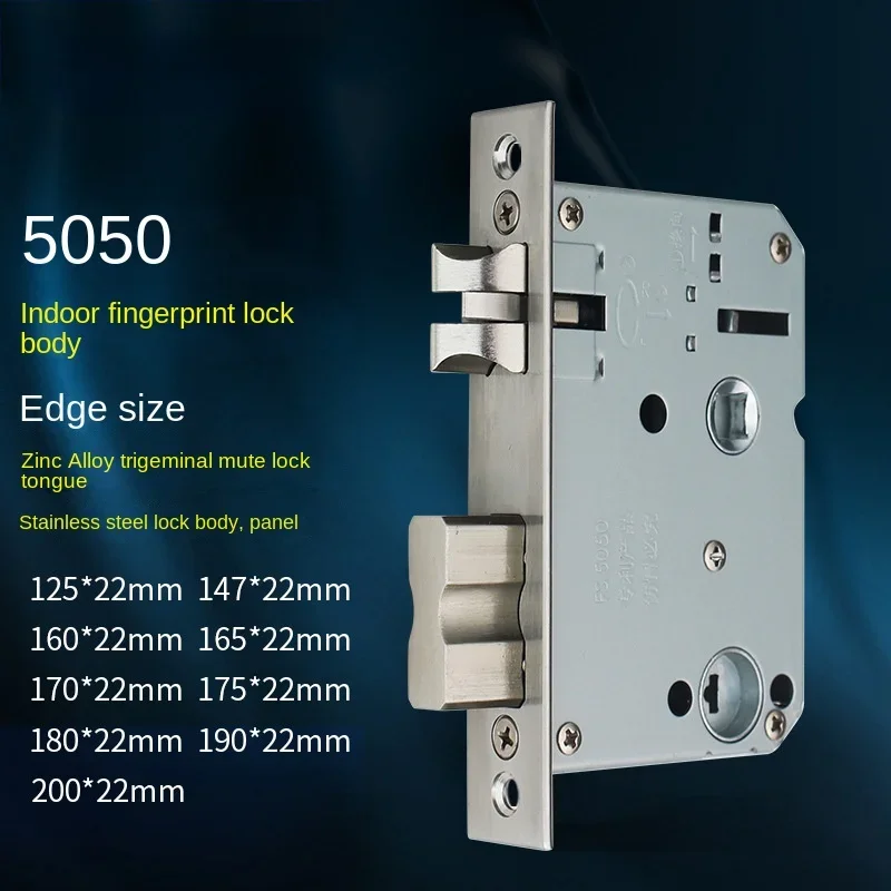 

EGFirtor Metal Stainless Steel Electronic Lock Body 5050 Mortise For Tuya Face Recognition Fingerprint Smart Door Lock