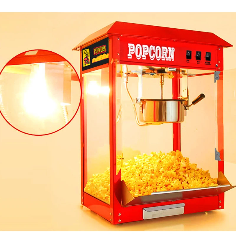 Electric Commercial Popcorn Making Machine Corn Puffing Popcorn Maker Used in Supermarket Cinema 2