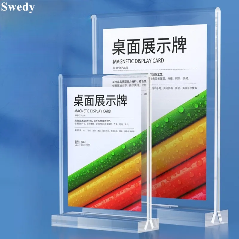 100x200mm Table Number Card Acrylic Sign Holder Stand Menu Holder Photo Office Photo Picture Poster Display Frame a5 148x210mm l shape acrylic sign holder display stand table number menu paper card holder photo picture poster frame