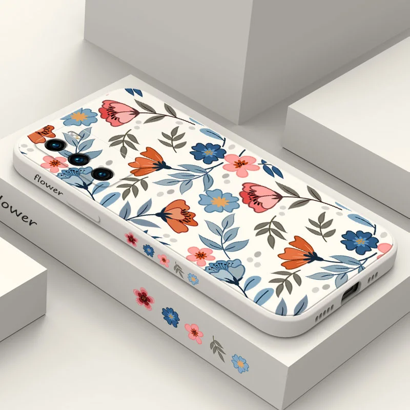 Blue Garden Liquid Silicone Phone Case